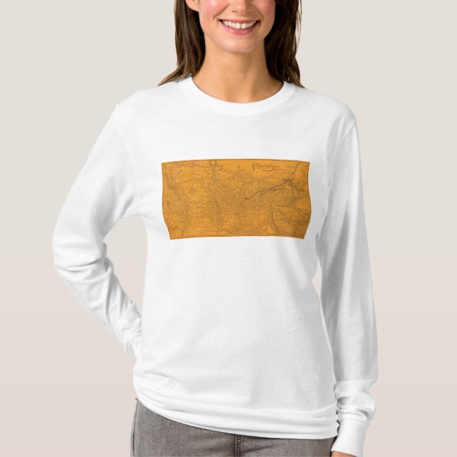 Camiseta Ferrocarril central de Vermont, conexiones (Anverso)