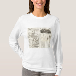Camiseta Ferrocarril central de Vermont del mapa