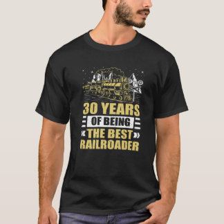 Camiseta Ferrocarril De 30 Años Para Hombres