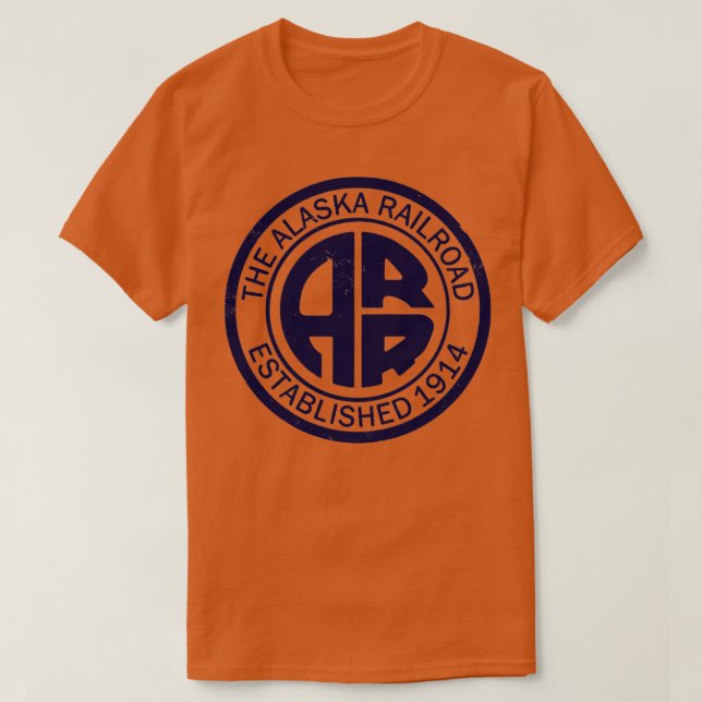 Camiseta Ferrocarril de Alaska de estilo vintage (Diseño del anverso)