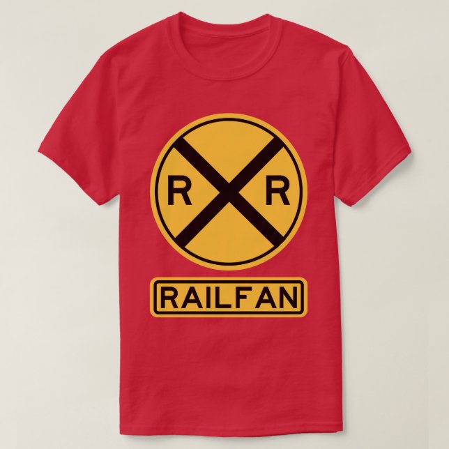 Camiseta Ferrocarril de cruce de Rótulo Ferroviario (Diseño del anverso)