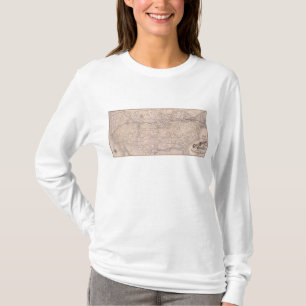 Camiseta Ferrocarril de Great Western del mapa de Canadá