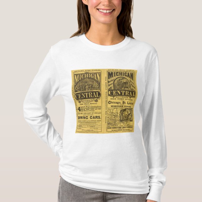 Camiseta Ferrocarril de la central de Michigan (Anverso)