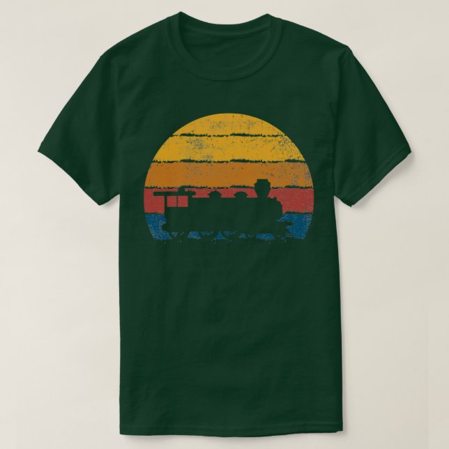 Camiseta Ferrocarril de la locomotora del tren 2 (Diseño del anverso)