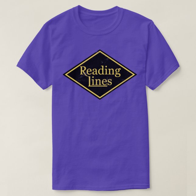 Camiseta Ferrocarril de líneas de lectura (Diseño del anverso)