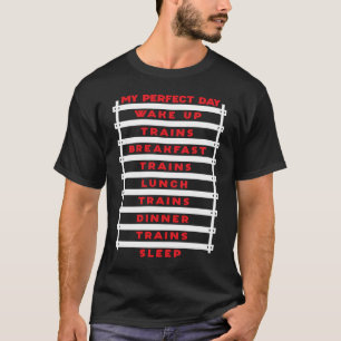 Camiseta Ferrocarril de Locomotora Perfecta Day Modelo de T