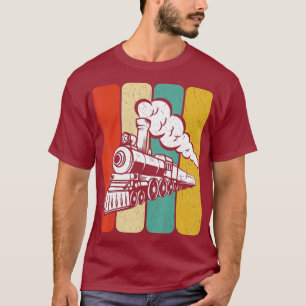 Camiseta Ferrocarril de los amantes del tren de estilo vint