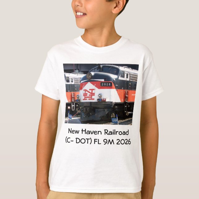 Camiseta Ferrocarril de New Haven (PUNTO) de la c FL los 9M (Anverso)
