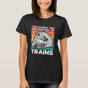 Camiseta Ferrocarril del Colector de Tren Fácilmente Distra