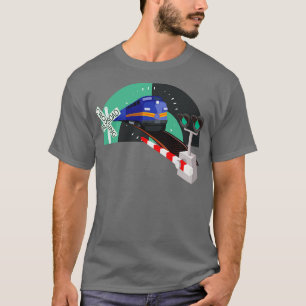 Camiseta Ferrocarril del tren de cruce 2