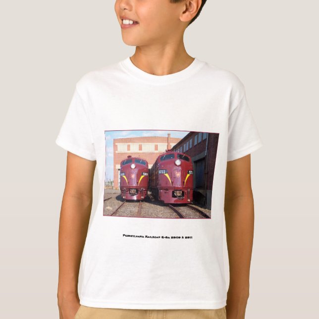 Camiseta Ferrocarril E-8a de Pennsylvania, niños de s 5809 (Anverso)