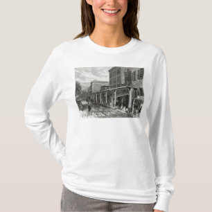 Camiseta Ferrocarril elevado en la calle de Greenwich,