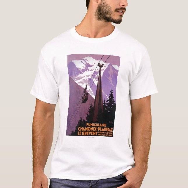 Camiseta Ferrocarril funicular a Brevent Mt. (Anverso)