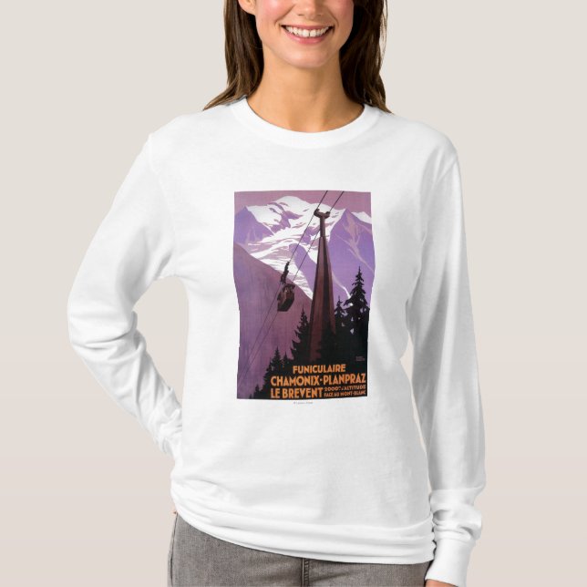 Camiseta Ferrocarril funicular a Brevent Mt. (Anverso)
