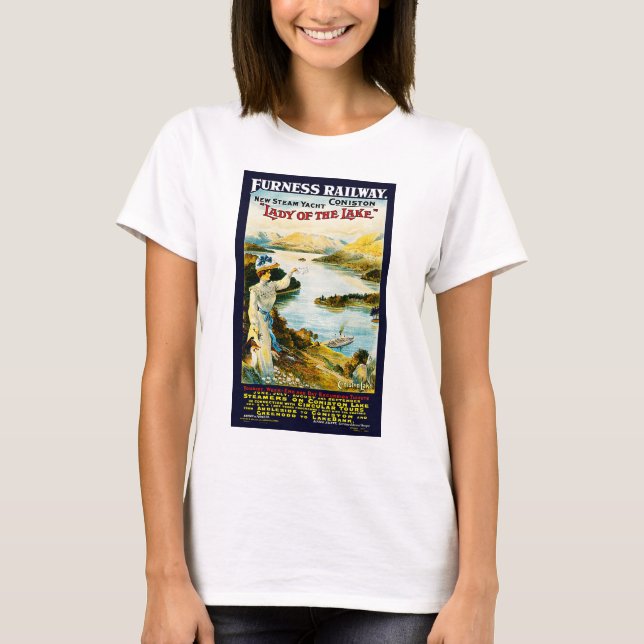 Camiseta Ferrocarril Furness ~ Dama del lago (Anverso)
