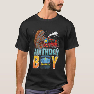 Camiseta Ferrocarril Infantil 6º Tren De Cumpleaños Niños D