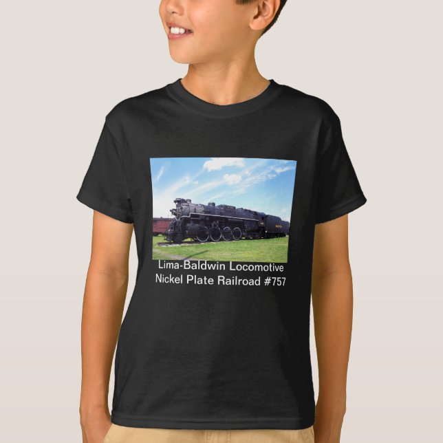 Camiseta Ferrocarril locomotor #757 de la placa de níquel (Anverso)