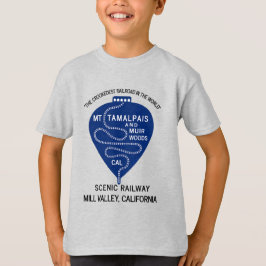 Camiseta Ferrocarril más torcido Mt Tamalpais Personalizabl