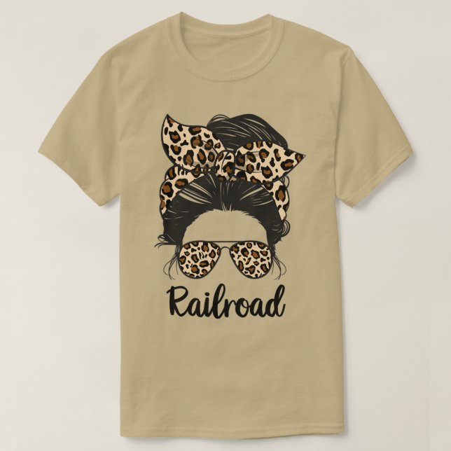 Camiseta Ferrocarril Messy Bun life Ferrocarril MOM LIFE (Diseño del anverso)