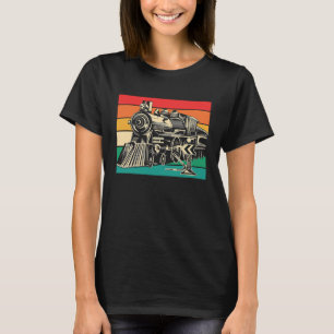 Camiseta Ferrocarril Modelo Tren Locomotor
