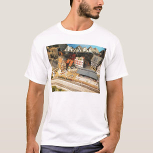 Camiseta Ferrocarril modelo y puente vial