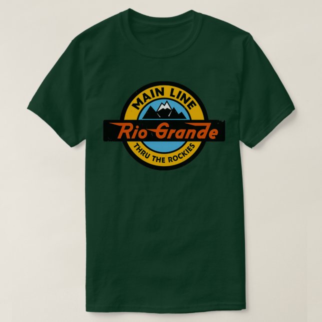 Camiseta Ferrocarril Occidental de Denver y Río Grande (Diseño del anverso)