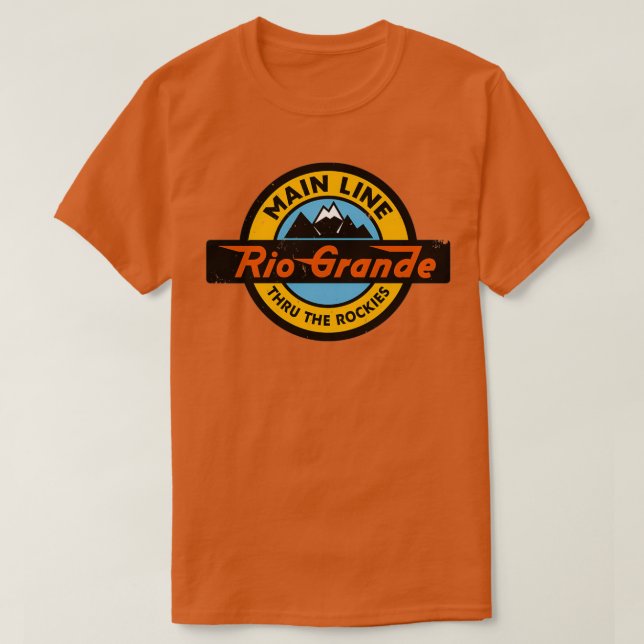 Camiseta Ferrocarril Occidental de Denver y Río Grande 1 (Diseño del anverso)