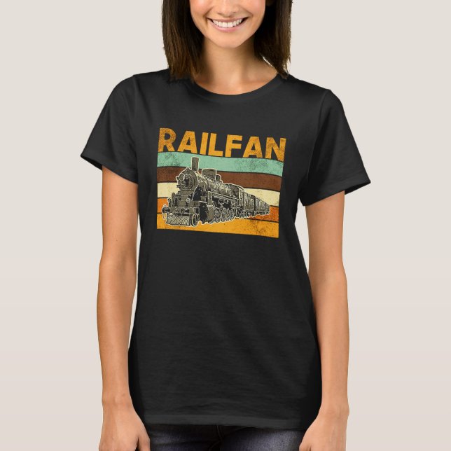 Camiseta Ferrocarril Railfan Train Model Railroad Fan Love (Anverso)