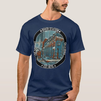 Camiseta Ferrocarril River Station LA Los Angeles 1