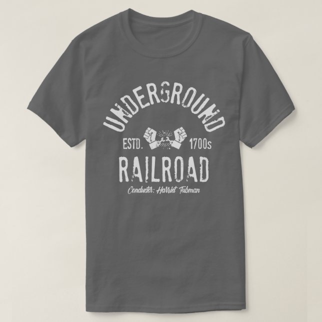 CAMISETA FERROCARRIL SUBTERRÁNEO 1 (Diseño del anverso)