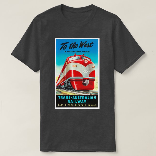 Camiseta Ferrocarril TransAustralian (Diseño del anverso)