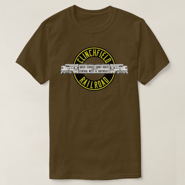 Camiseta Ferrocarril Vintage Clinchfield 1 (Diseño del anverso)