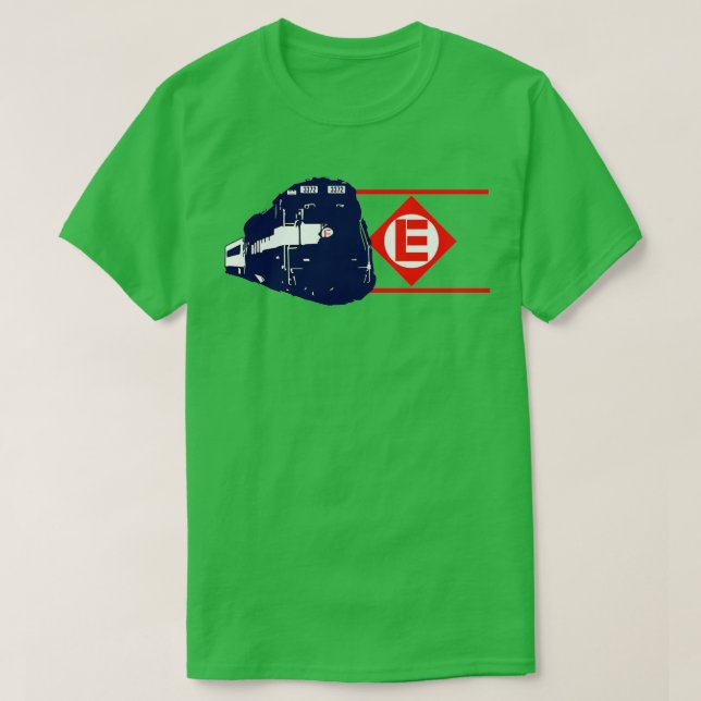 Camiseta Ferrocarril Vintage Erie Lackawanna 2 (Diseño del anverso)