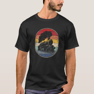 Camiseta Ferrocarril Vintage Retro Locomotora Modelo antigu