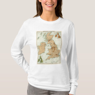Camiseta Ferrocarriles de las islas británicas y mapa