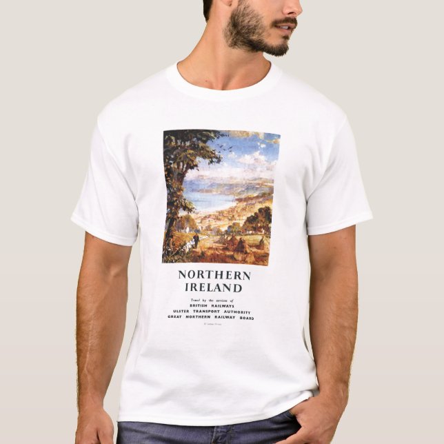 Camiseta Ferrocarriles pastorales de Británicos del hombre (Anverso)