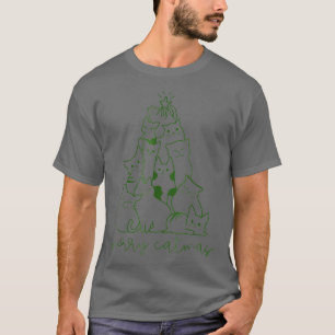 Camiseta Ferry Catmas Cat Árbol de Navidad Gorra Santa Clau