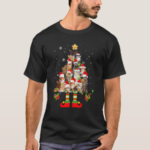 Camiseta Ferry Catmas Cat Navidades de árbol de navidad Paj