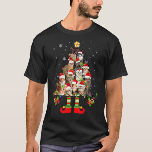 Camiseta Ferry Catmas Cat Navidades de árbol de navidad Paj