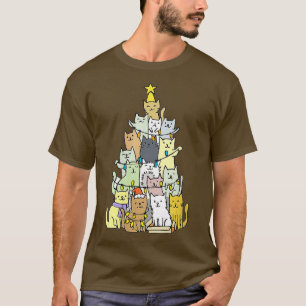 Camiseta Ferry Catmas Santa Cat Gorra navideño iluminado