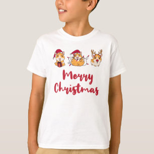 Camiseta Ferry Christmas Hamsters jugando al gráfico