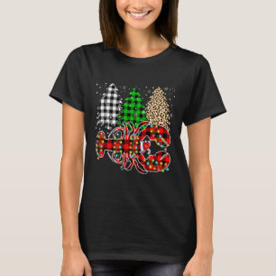 Camiseta Ferry Christmas Leopard Plaid Tree Funny Lobster A