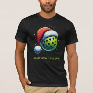 Camiseta Ferry Christmas Pickleballer Santa Hat Sports