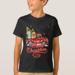 Camiseta Ferry Christmas Poodle Dogs Santa Reindeer Red Tru<br><div class="desc">Ferry Christmas Poodle Dogs Santa Reindeer Red Truck Pajamas</div>