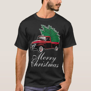 Camiseta Ferry Christmas Vintage Red Truck Tree colorido