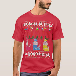 Camiseta Ferry Navidades De Catmas Gatos En Calcetines Gif
