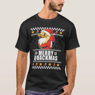 Camiseta FERRY QUACKMAS Funny Navidades feos de Santa Duck