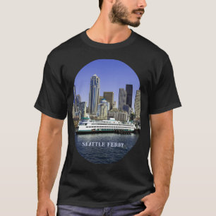Camiseta Ferry y edificios del Pacífico noroeste de Seattle