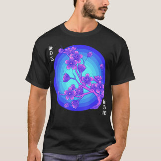 Camiseta Fest del árbol de cerezo Sakura de vaporwave japon
