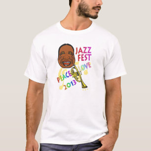 Camiseta Fest Satchmo 2013 del jazz